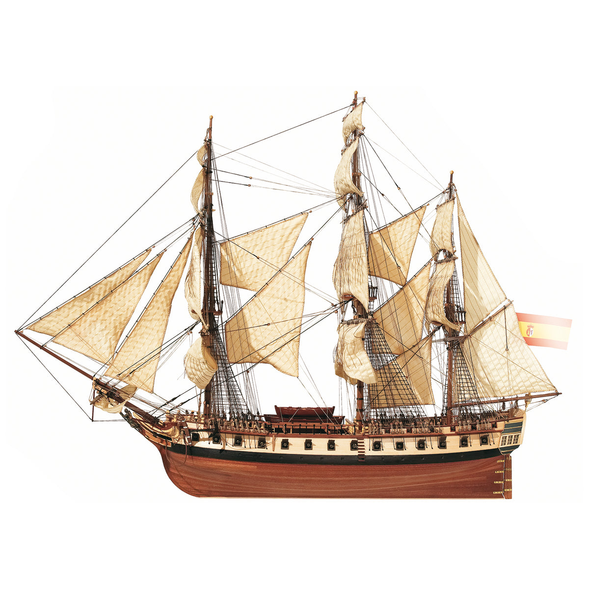 Photo of OcCre Diana 1:85 wooden model ship kit (14001) Spanish Navy frigate