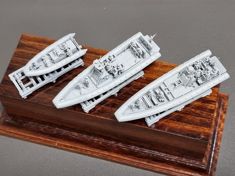 Photo of 11m Rigid Inflatable Boat with Crew 1:144 scale 3D printed resin model by HS Model
