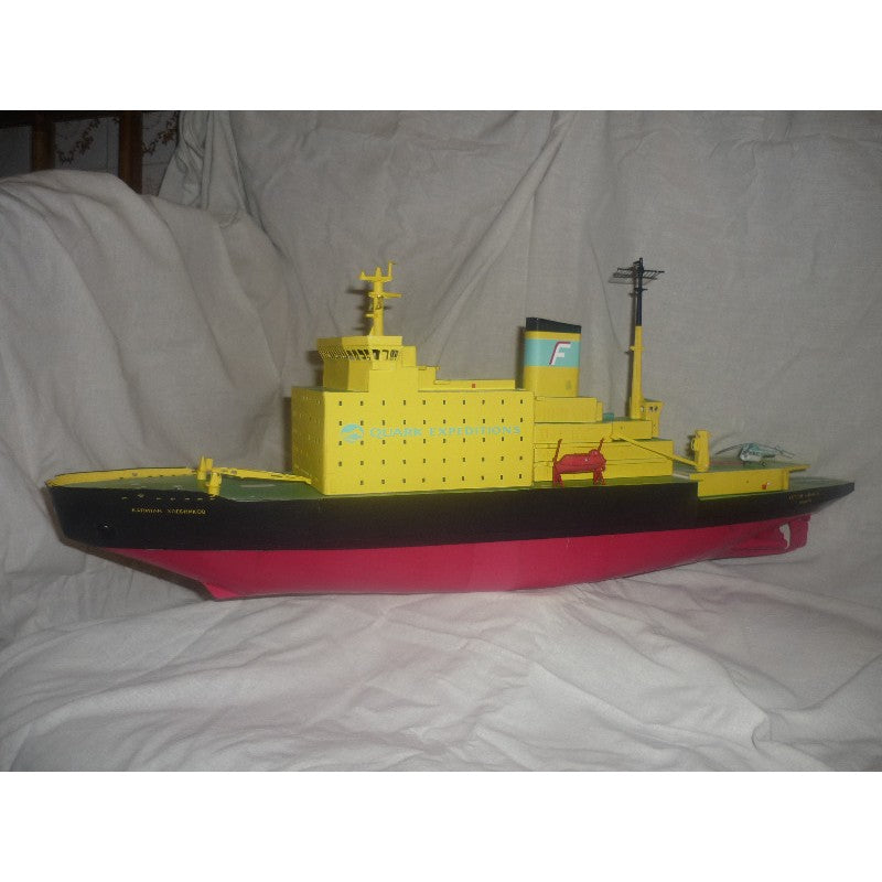 Photo of Captain Khlebnikov icebreaker card model kit 1:200 by Orel Publishing