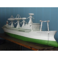 Photo of Cosmonaut Yuri Gagarin 1:200 scale card model research vessel by Orel Publishing