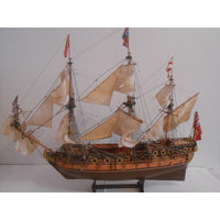 Photo of HMS Mordaunt 1681 1:100 scale card model kit by Orel Publishing
