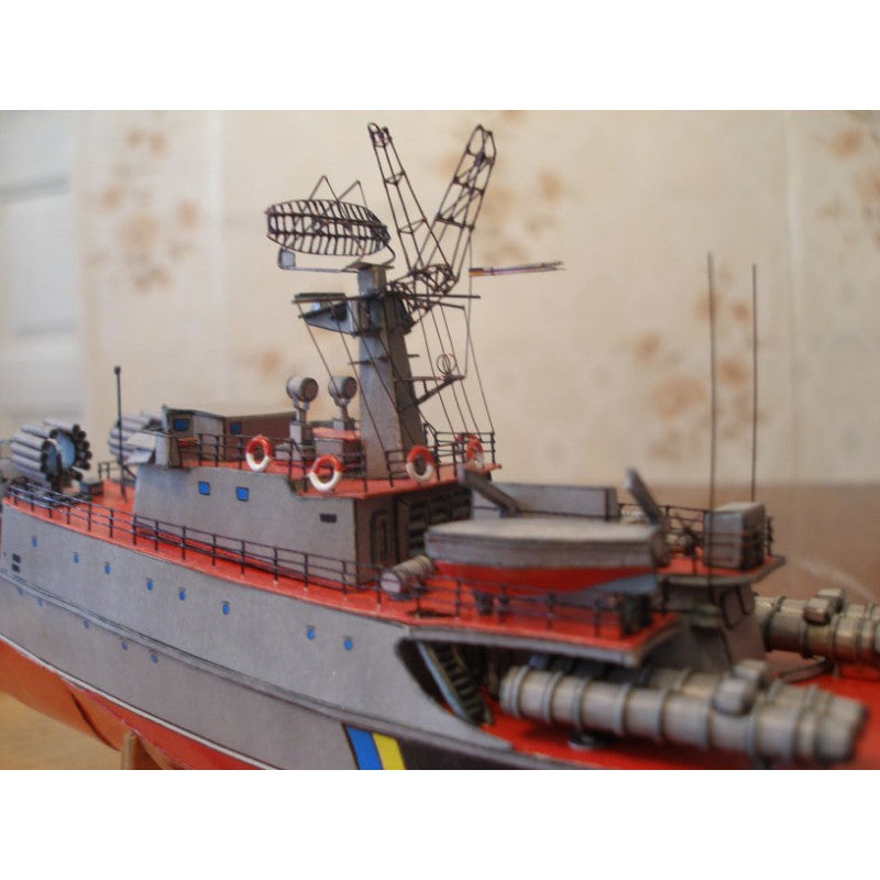 Photo of Orel Chernigov and Vinnitsa 1:200 Ukrainian Navy corvette card model kit