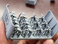Photo of USN Oerlikon 20mm Cannon Type A 1:200 resin set with 12 cannons and 20 ammo lockers by HS Model
