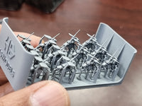 Photo of USN Oerlikon 20mm Cannon Type D 1:200 resin model set with 12 cannons and 20 ammo lockers by HS Model