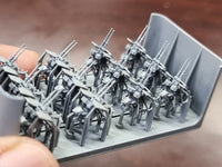 Photo of USN Oerlikon 20mm Cannon Type E resin set 1:200 by HS Model with 12 cannons and 20 ammo lockers