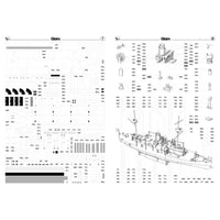 Photo of the Orel 202 card model kit of the Danish armour-plated ship Odin in 1:200 scale