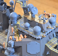Photo of HS Model US Navy Figures Type 1 Around the Bridge 1:200 resin crew figures set HSM-U200080S