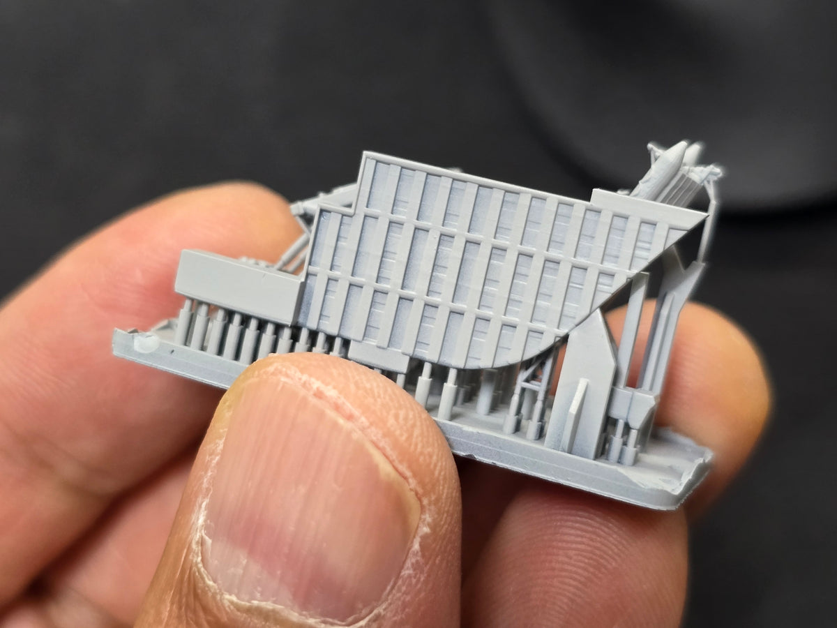 Photo of Portside RHIB and Crane B photo-etched detail set for Ticonderoga Class Cruiser 1:350 by HS Model