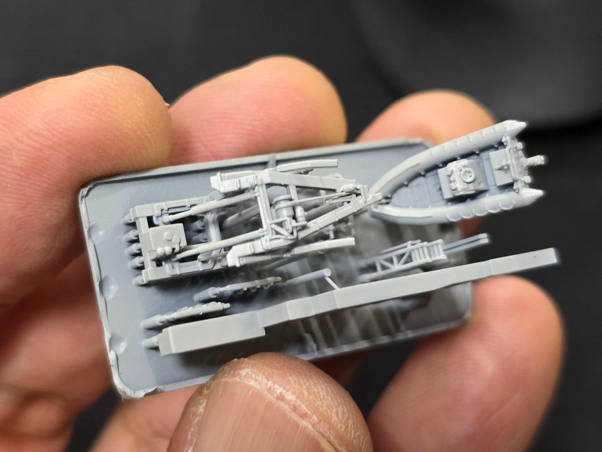Photo of Portside RHIB and Crane B photo-etched detail set for Ticonderoga Class Cruiser 1:350 by HS Model