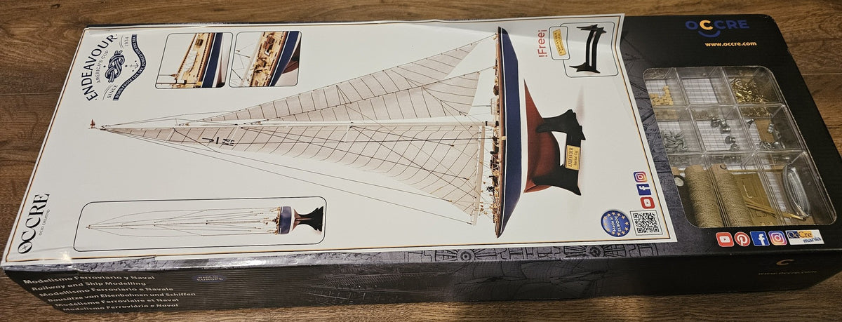 20% off Endeavour America's Cup Yacht 1:75 OcCre (12013) Opened and Damaged Box