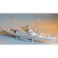 Photo of the Orel 202 card model kit of the Danish armour-plated ship Odin in 1:200 scale