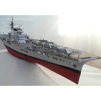 Photo of HMS Victorious 1:200 aircraft carrier card model kit by Orel Publishing