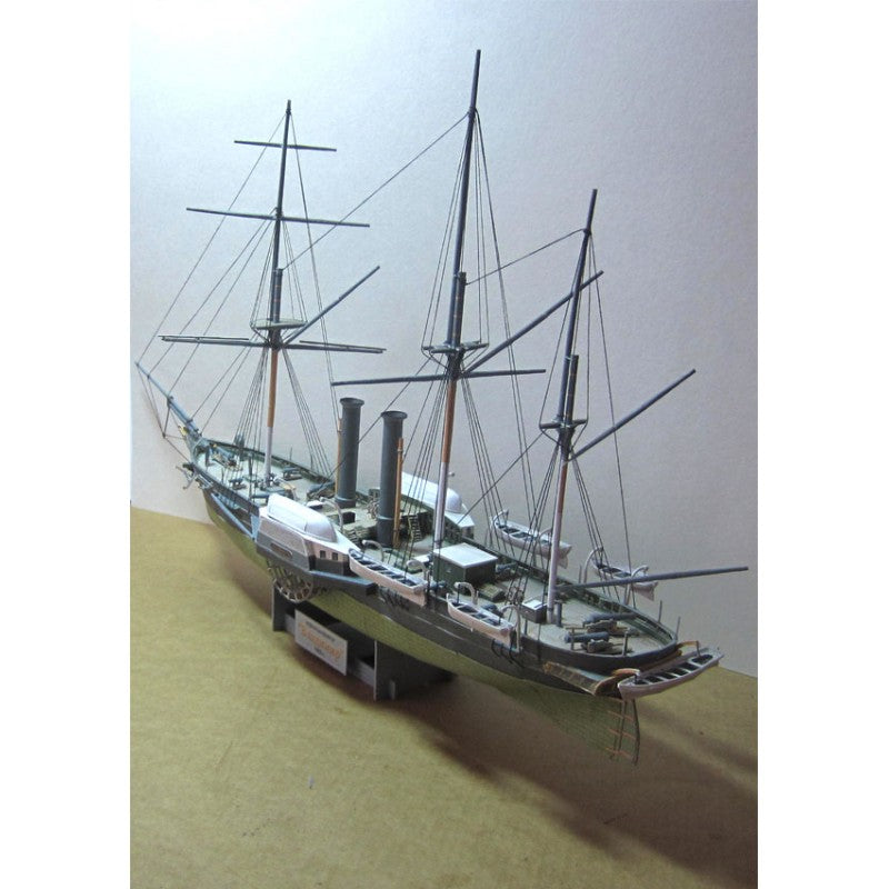 Photo of Vladimir steam frigate 1:200 card model kit by Orel Publishing