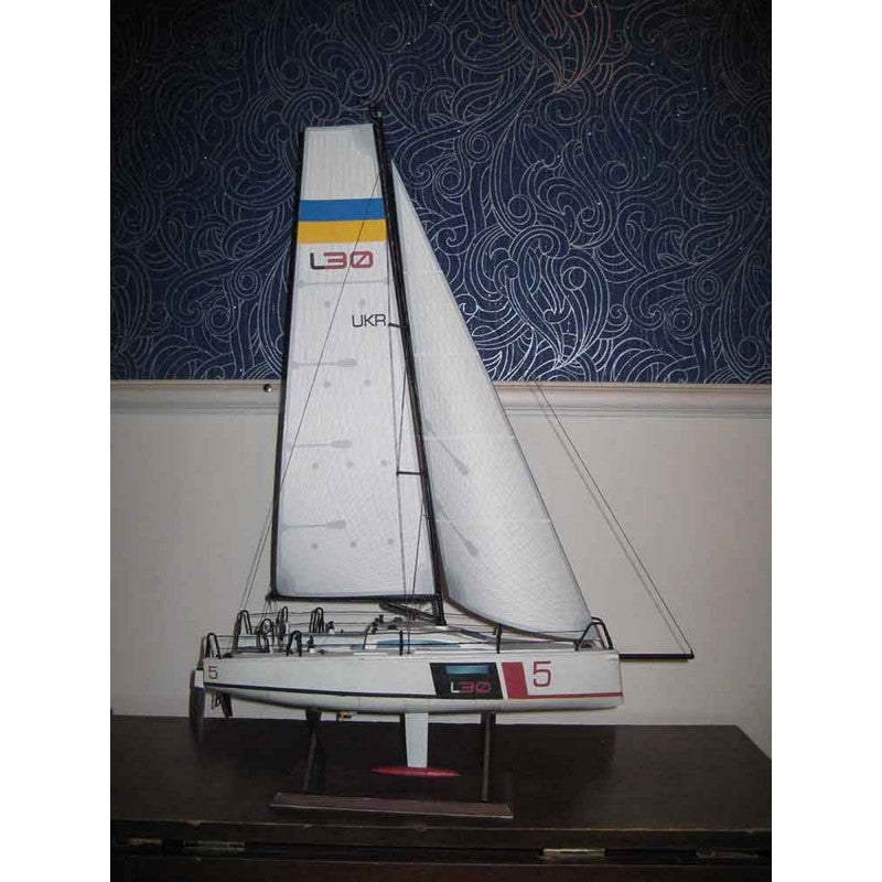 Photo of Racing Yacht L30-Class card model kit 1:25 scale by Orel Publishing