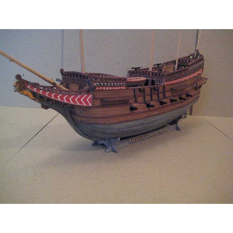 Photo of card model kit Galleon Roter Löwe 1597 1:100 scale by Orel Publishing