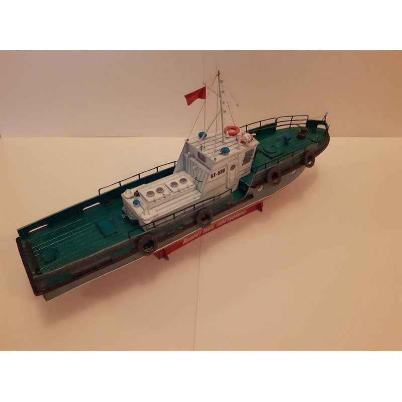 Photo of Kostromitch Project 1606 towboat card model kit 1:50 scale