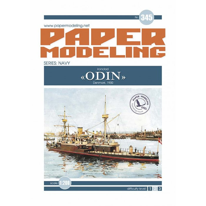 Photo of Odin armored ship card model kit 1:200 scale by Orel Publishing