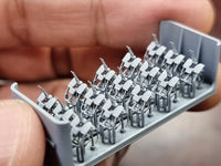 Photo of USN Oerlikon 20mm Cannon Type E 1:350 scale HS Model set with 15 cannons and 24 ammo lockers