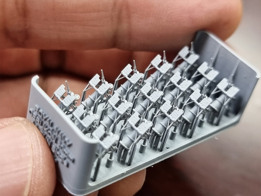 Photo of Royal Navy Oerlikon 20mm Cannon 1/350 scale 3D printed resin model set from HS Model