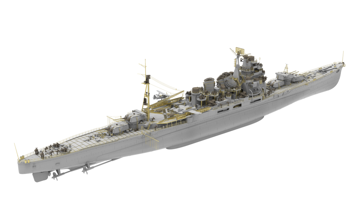 Photo of IJN Atago Deluxe Edition 1:350 scale model kit Very Fire BELBV350905DX Takao-class cruiser WWII