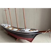 Photo of Bertha L. Downs schooner card model kit 1:100 by Orel Publishing