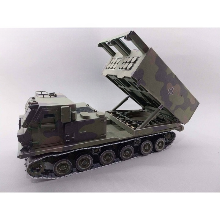 Photo of Orel 366 MLRS M270 1:25 scale card model kit American multiple launch rocket system