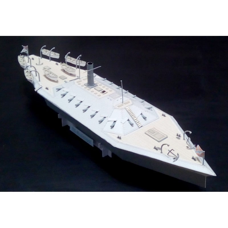 Photo of Orel 367 CSS Mississippi 1:200 Confederate ironclad card model kit American Civil War warship