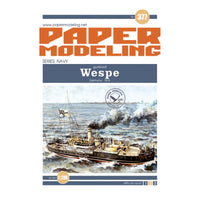 Photo of Wespe 1:200 scale German Navy gunboat card model kit by Orel Publishing