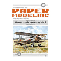 Photo of Orel 379 Gloster Gladiator Mk.I 1:33 scale paper model kit British RAF biplane fighter
