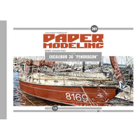 Photo of Orel Excalibur 36 cruise yacht 1:25 scale card model kit 381