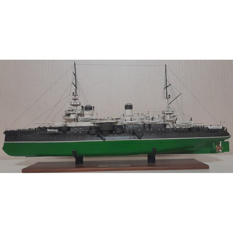 Photo of Bouvet French squadron battleship card model kit 1:200 by Orel Publishing