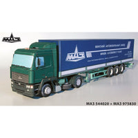 Photo of Orel 039 MAZ-544020 1:35 card model kit Belarusian tractor unit lorry