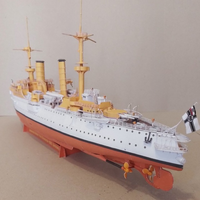 Photo of Orel 397 Fürst Bismarck 1:200 German armoured cruiser card model kit