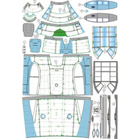 Photo of Pe-3 Heavy Fighter 1:33 Orel 004 paper model kit in winter camouflage