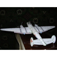 Photo of Pe-3 Heavy Fighter 1:33 Orel 004 paper model kit in winter camouflage