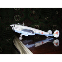 Photo of Pe-3 Heavy Fighter 1:33 Orel 004 paper model kit in winter camouflage
