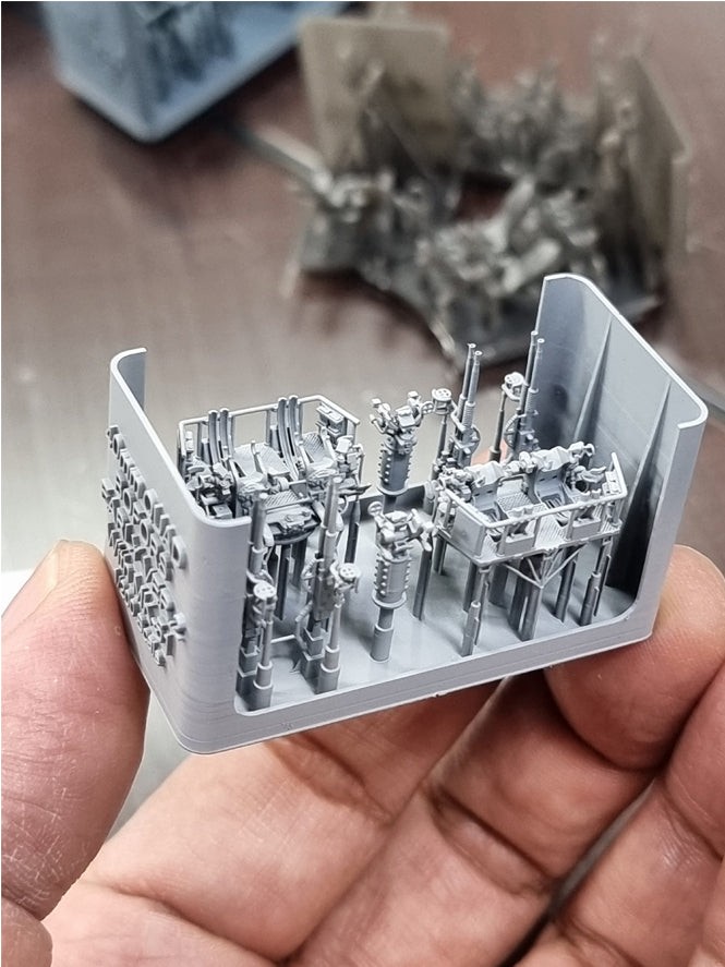 Photo of 40mm Quad Bofors Early Version 1:200 HS Model HSM-U200003S with Mk.51 Gun Directors