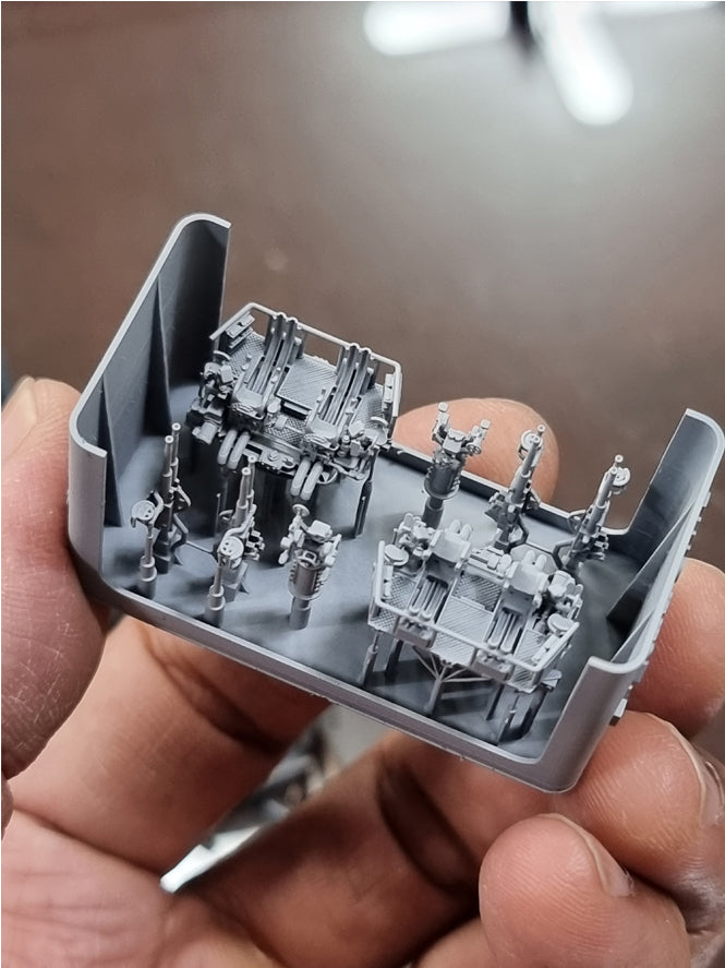 Photo of 40mm Quad Bofors Early Version 1:200 HS Model HSM-U200003S with Mk.51 Gun Directors