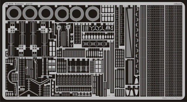 Photo of Eduard 53011 photo-etched upgrade parts set for IJN Yamato 1/350 by Tamiya