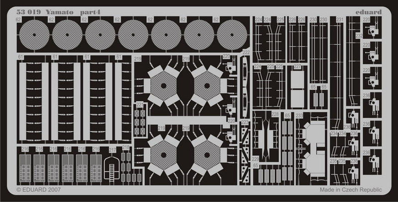 Photo of Eduard 53019 photo etched detail set for Tamiya Yamato 1/350