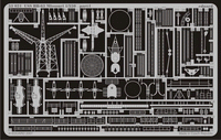 Photo of Eduard 53021 USS Missouri BB-63 photo-etched detail set for Tamiya 1:350 scale battleship model kit