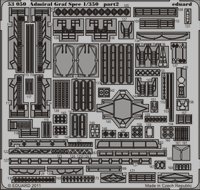 Photo of Eduard 53050 Admiral Graf Spee 1/350 photo-etched detail set for Academy model