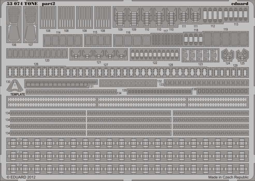 Photo of Eduard 53074 Tone armament photo-etched set for Tamiya 1/350