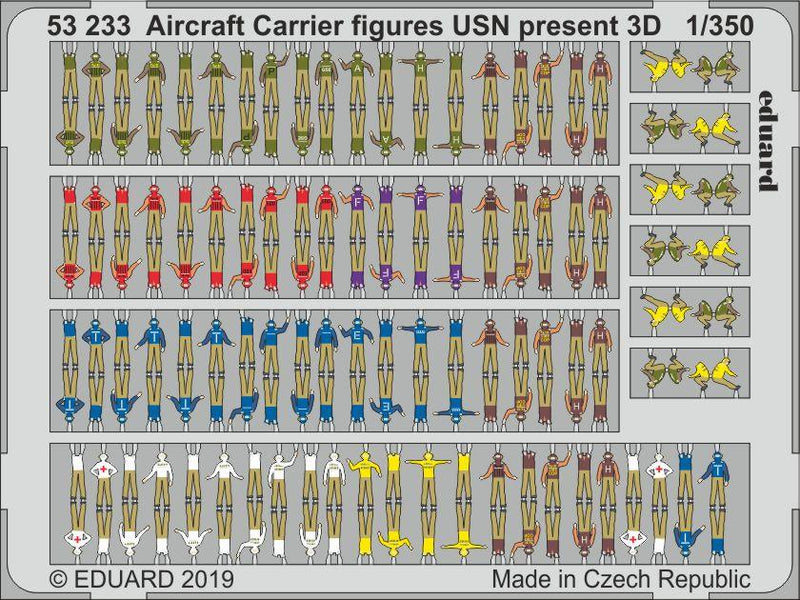 Photo of Eduard CVN-65 Enterprise Part II 1/350 scale accessory set with 3D figures and photo-etched details
