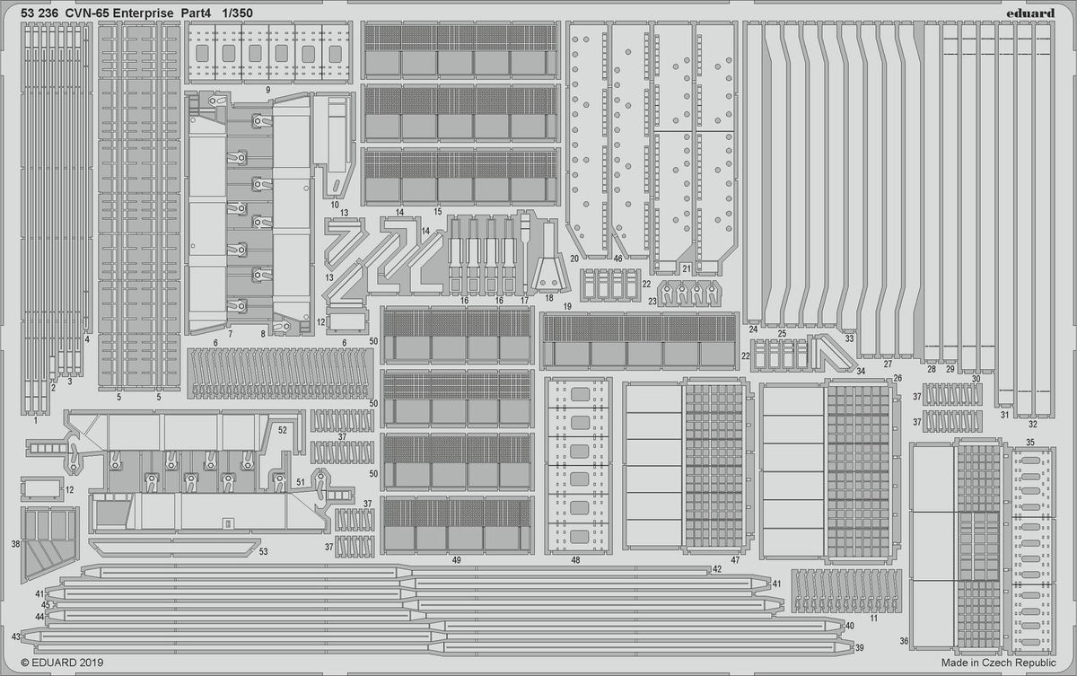 Photo of Eduard CVN-65 Enterprise Part II 1/350 scale accessory set with 3D figures and photo-etched details