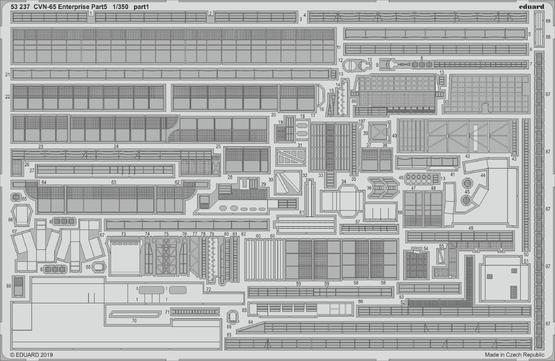 Photo of Eduard CVN-65 Enterprise Part II 1/350 scale accessory set with 3D figures and photo-etched details