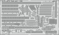 Photo of Eduard 1/350 Tirpitz detail sets 53279, 53280, and 3DL53007 for Trumpeter model