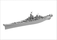 Photo of USS Missouri BB-63 1:700 scale model kit by Very Fire VF700909 battleship plastic model box