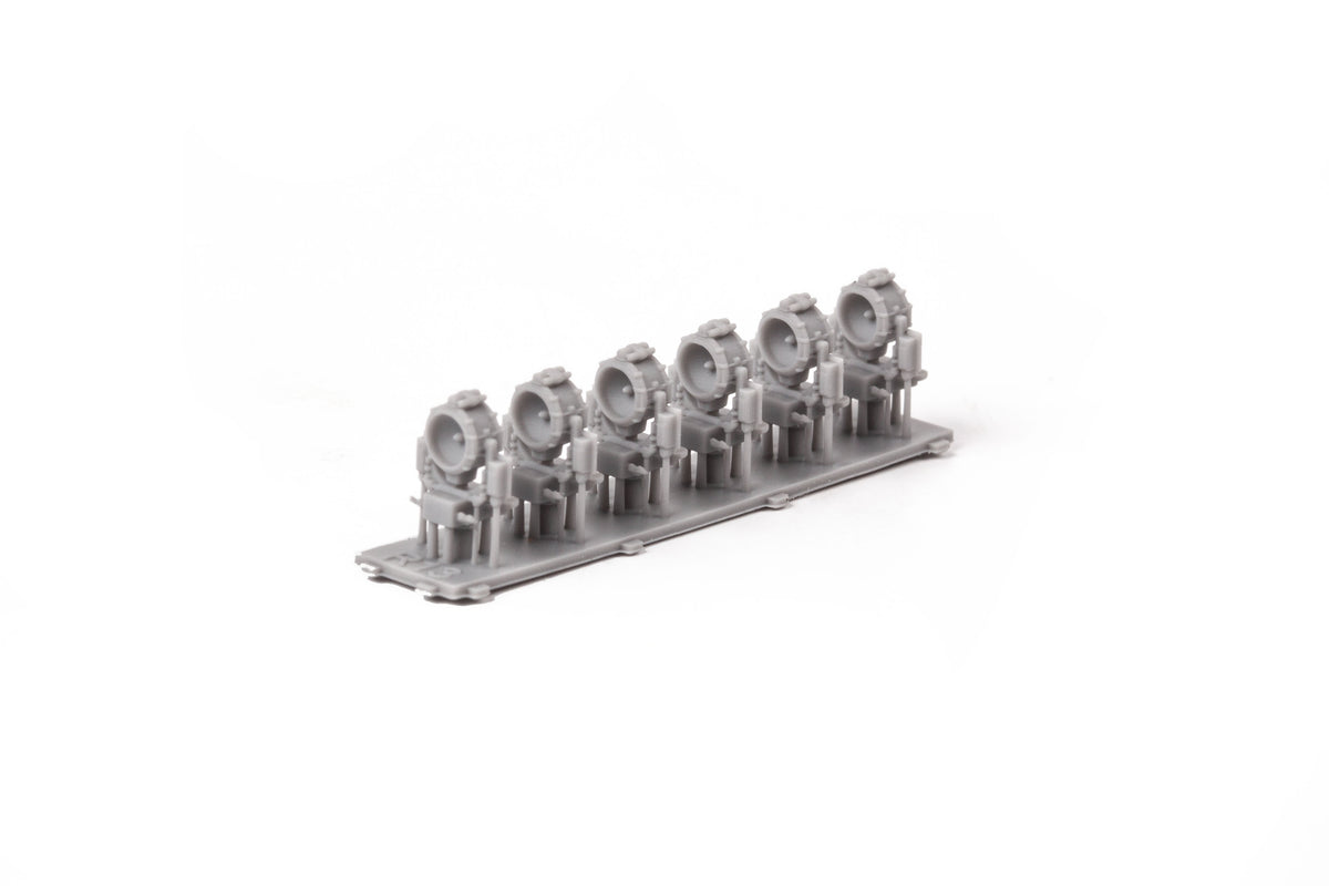 Photo of Eduard 653001 USN 36 inch searchlights 1/350 scale 3D printed detail set