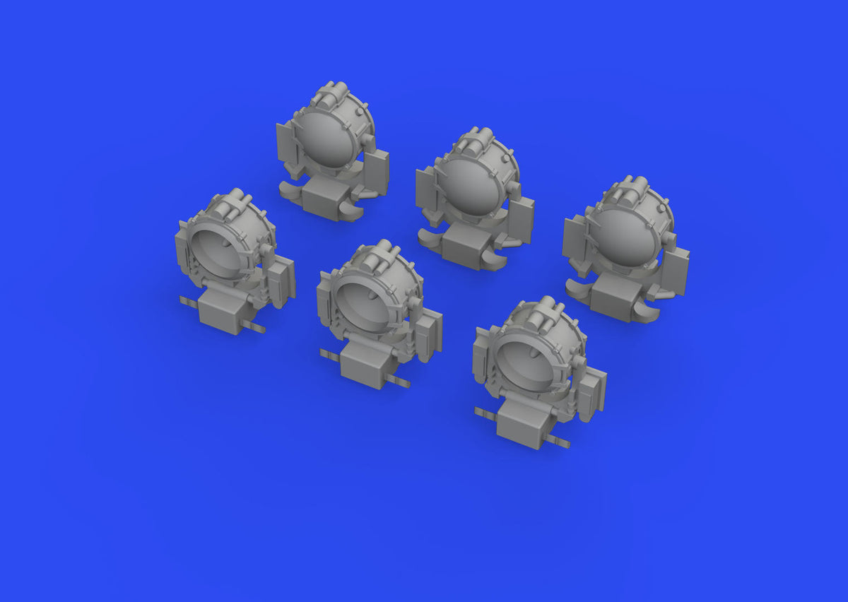 Photo of Eduard 653001 USN 36 inch searchlights 1/350 scale 3D printed detail set